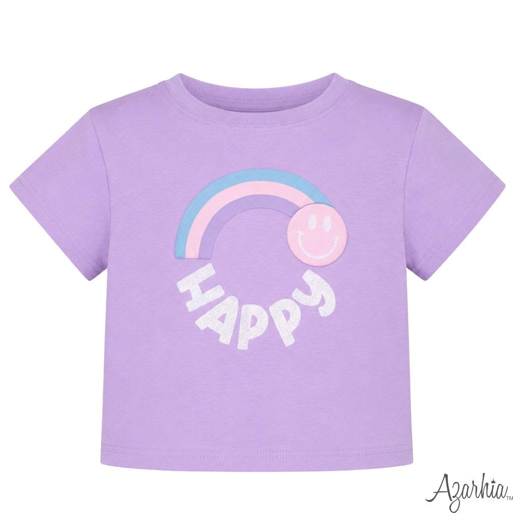 Azarhia Glitter Happy Lavender Boxy Tee