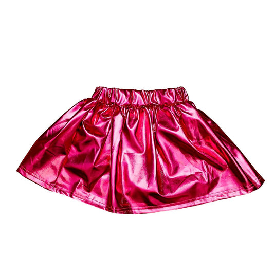Belle Cher Hot Pink Metallic Skort