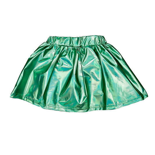 Belle Cher Teal Metallic Skort