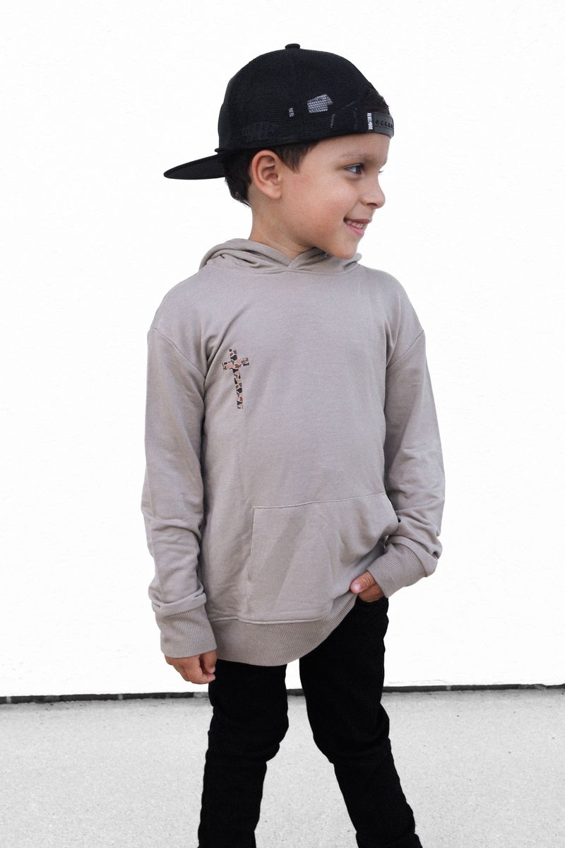 BRVE In the Lords Army Kids Hoodie - Tan