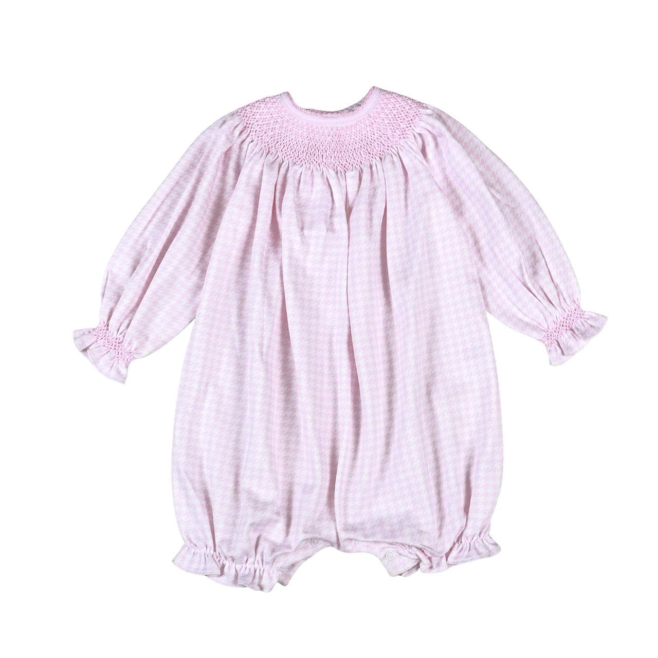 Baby Loren Pink Susie Hand Smock Bishop Bubble