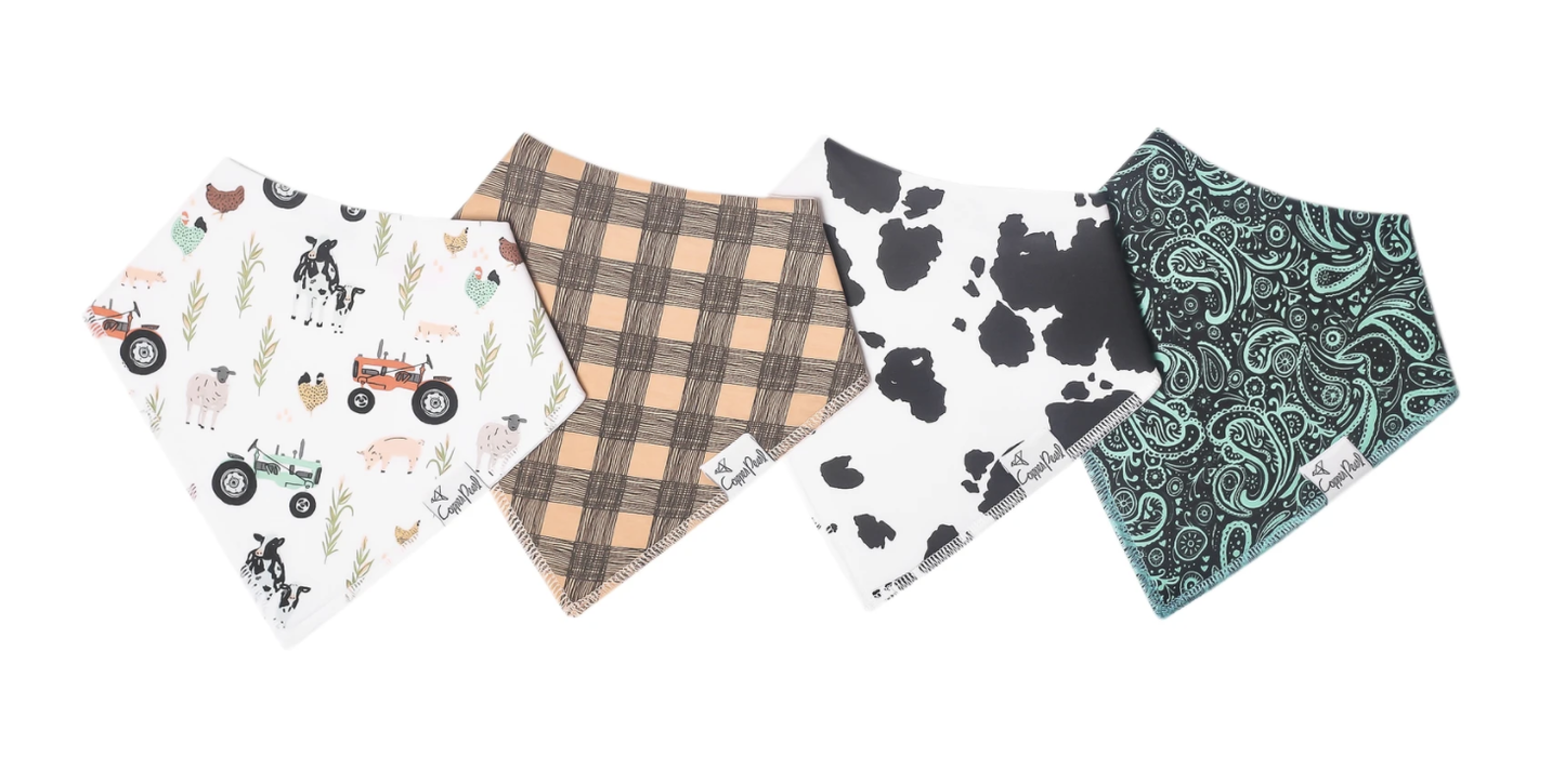 Copper Pearl Jo Bandana Bib Set