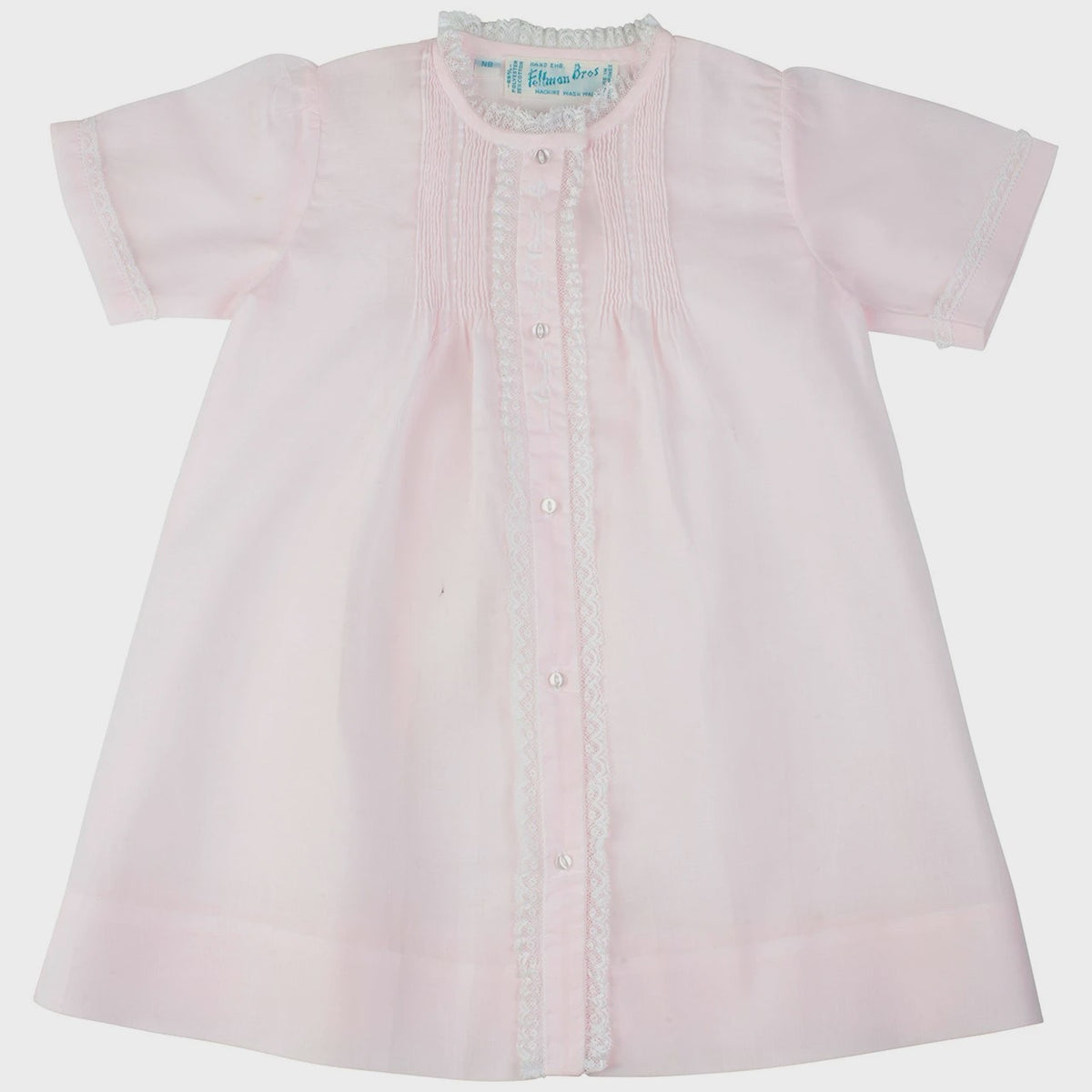 Feltman Brothers Lace Folded Daygown - Pink - NB