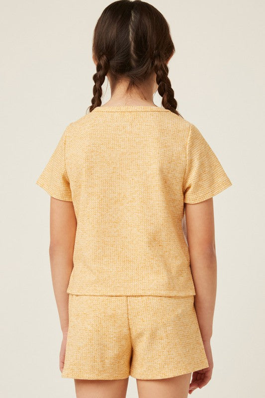 Hayden Girl Colorblock Set Mustard