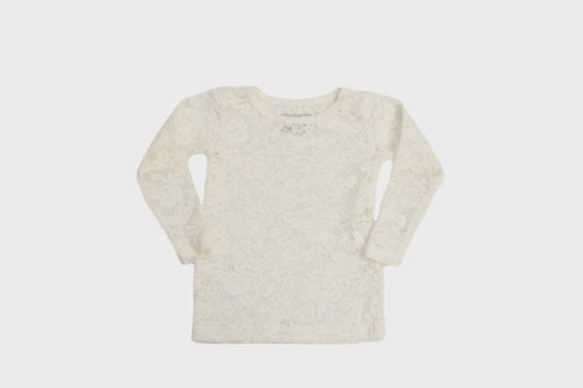 Be Girl Puffly Lace Top Champagne