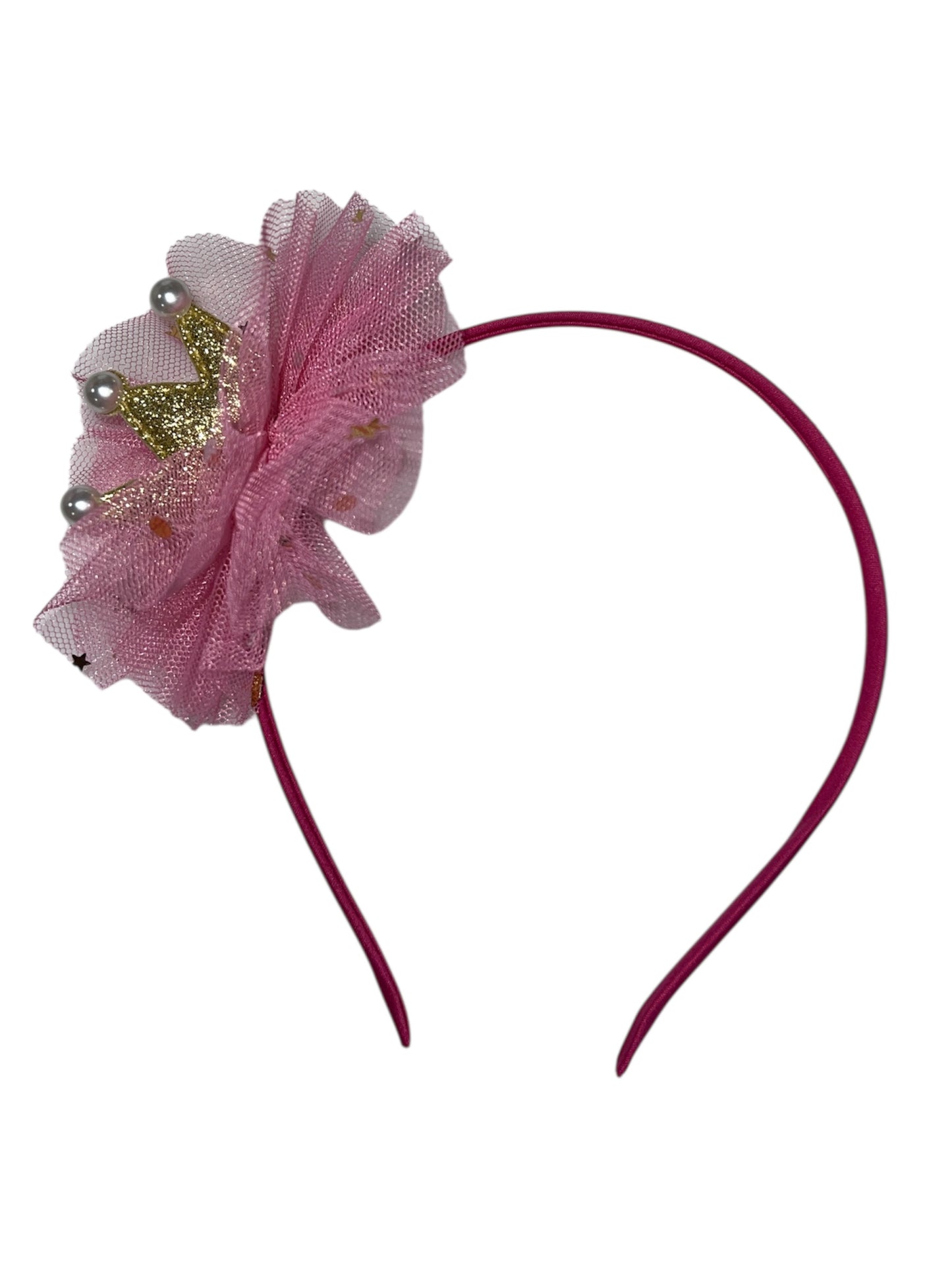 Pink Puffy Tiara Headband