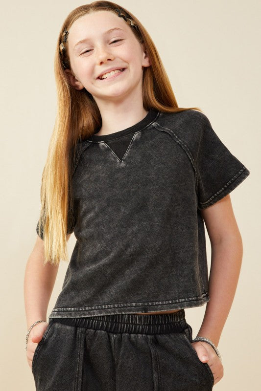 Hayden Girl Terry Set Black