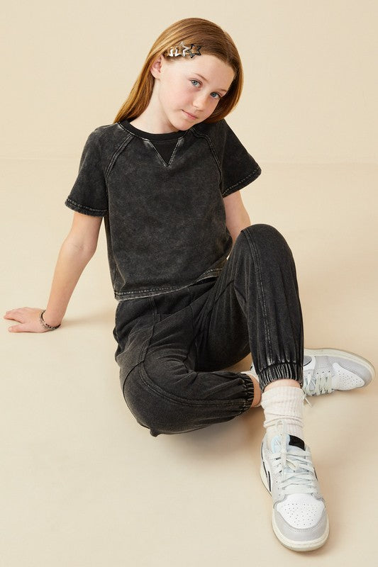 Hayden Girl Terry Set Black