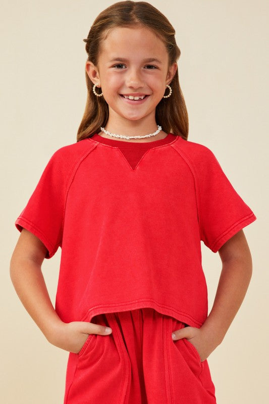 Hayden Girl Terry Set Red