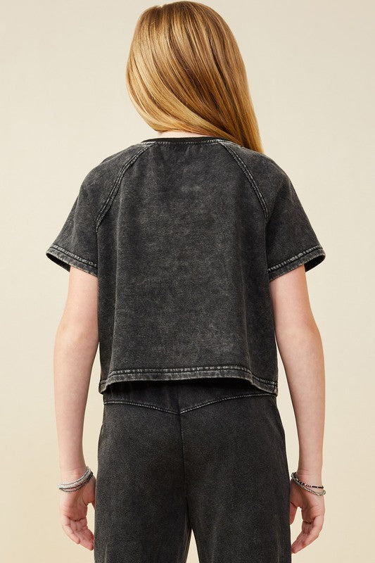 Hayden Girl Terry Set Black