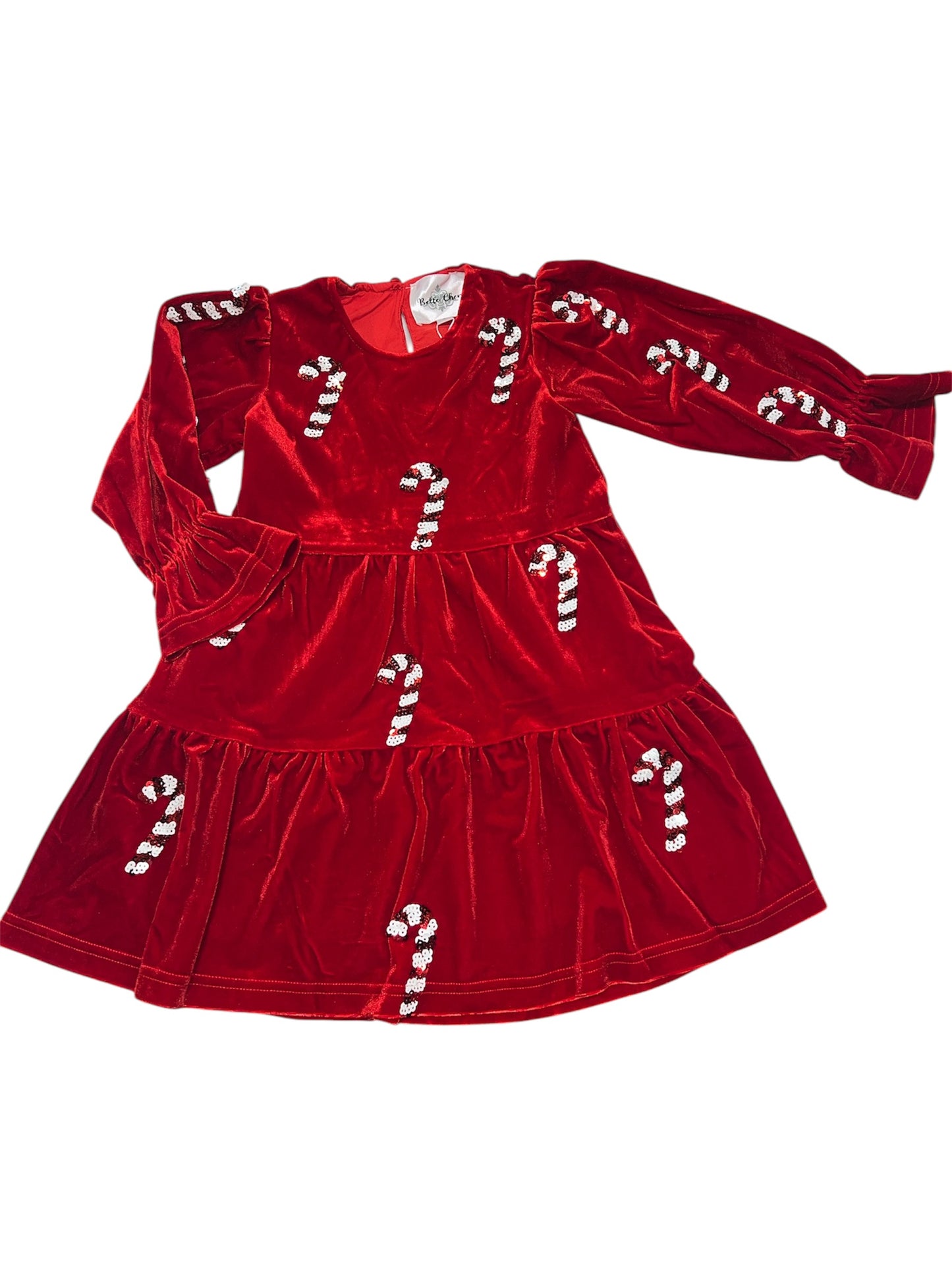 Red Sequin Candy Cane Dress