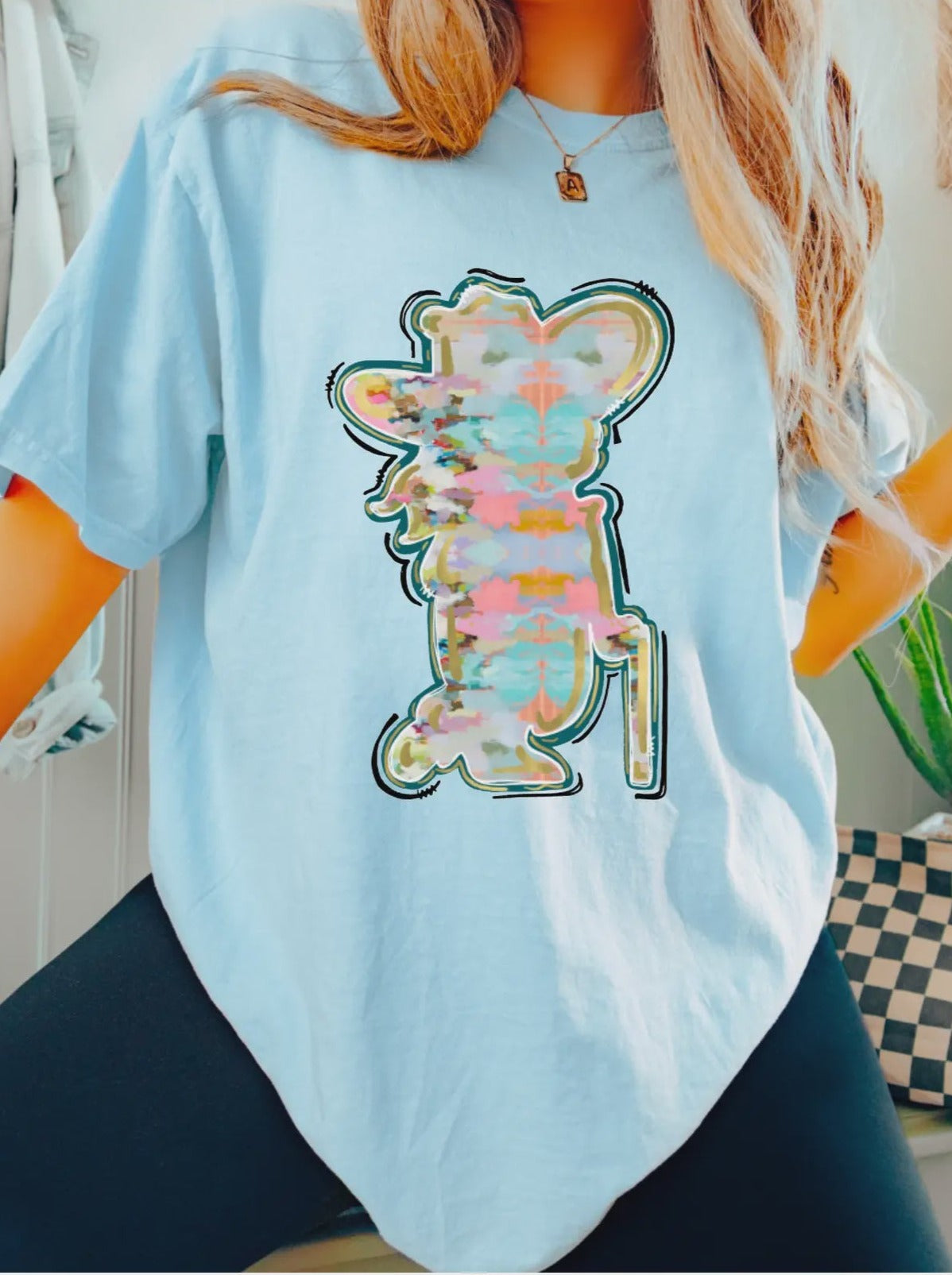Watercolor Ole Miss Colonel Rebel T-shirt
