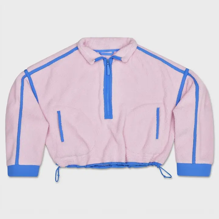 Iscream 1/2 Zip Pink & Periwinkle Pullover