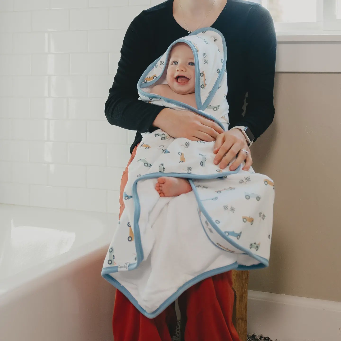 Copper Pearl Knit Hooded Towel - Speedster