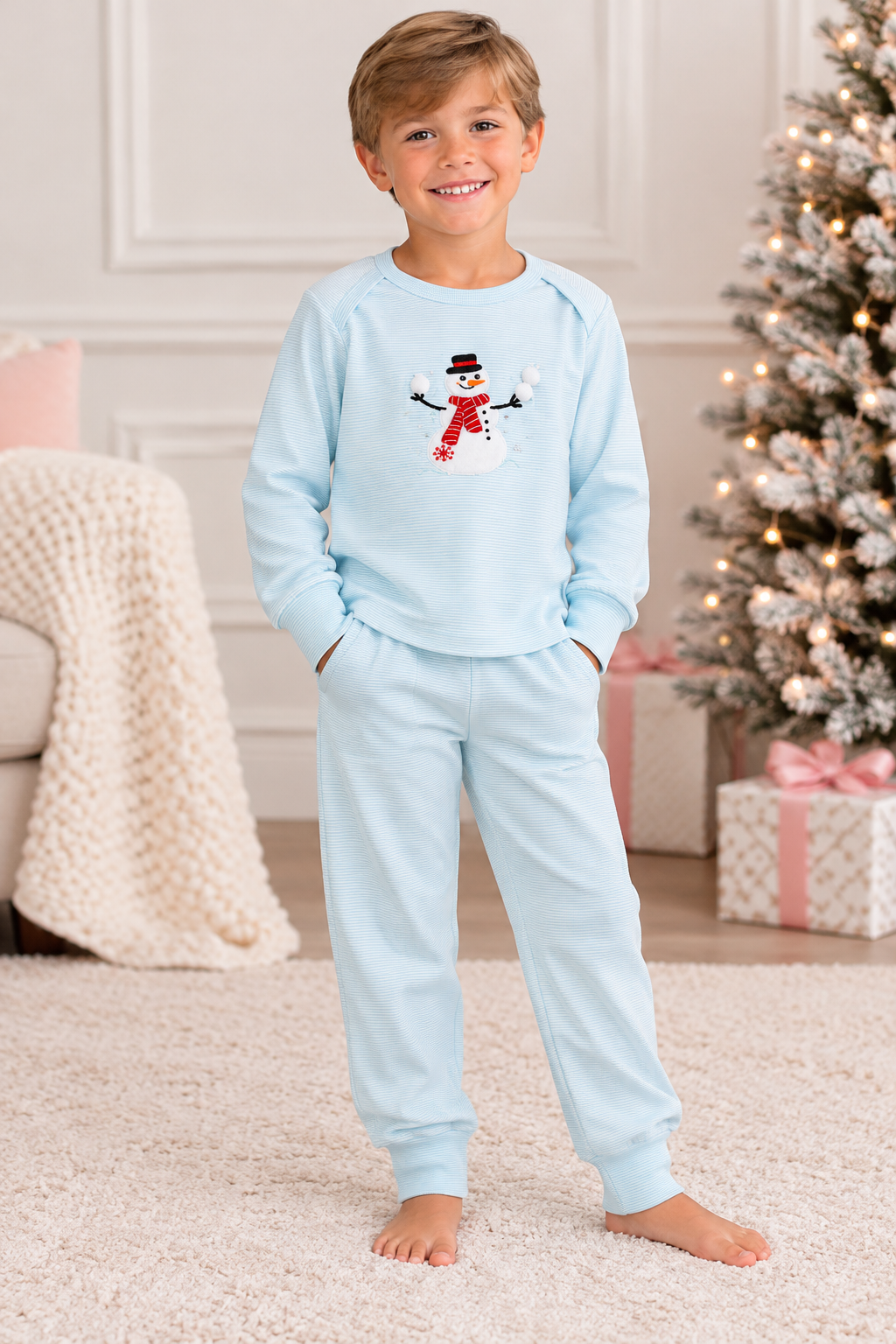 Squiggles Necktie Frosy LS Two Pc Set
