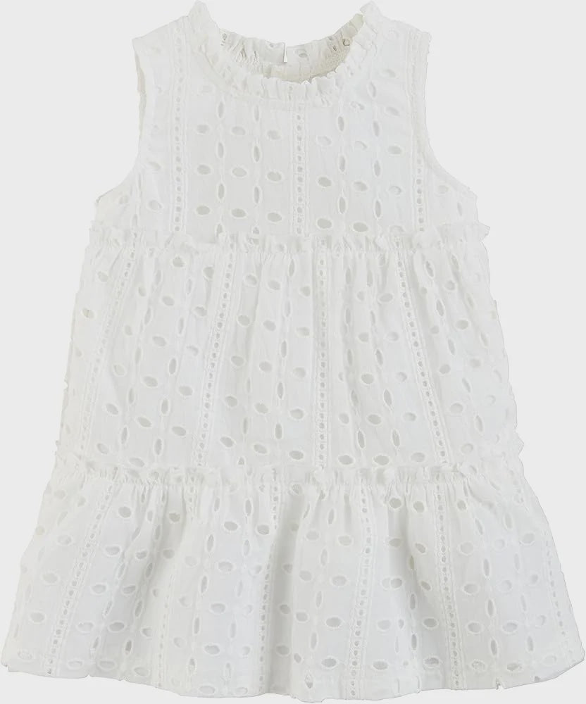 Mud Pie White Eyelet Dress