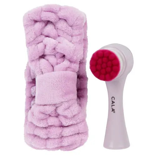 Cala Goal to Glow Facial Brush & Headband Set