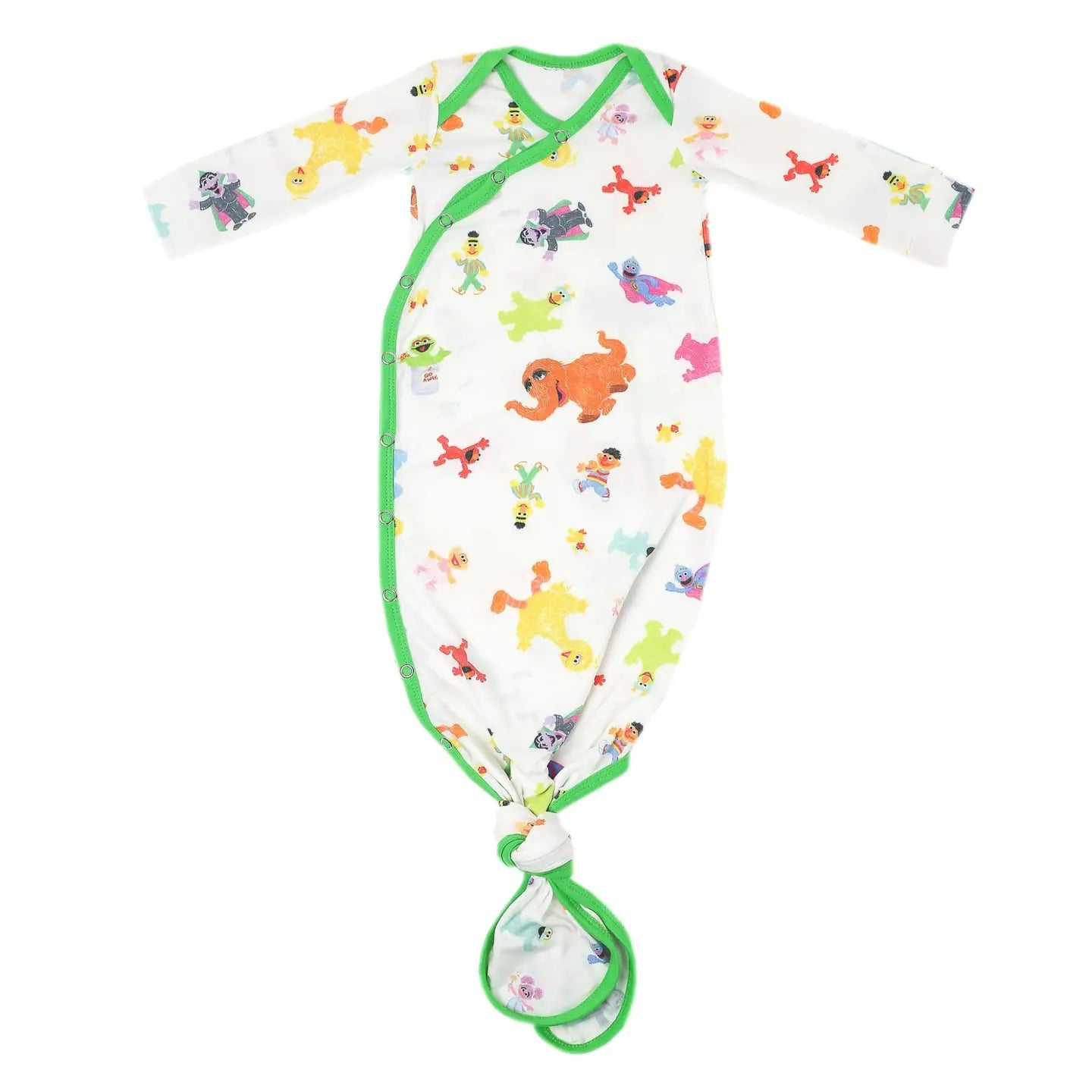 Copper Pearl NB Knotted Gown - Sesame Friends