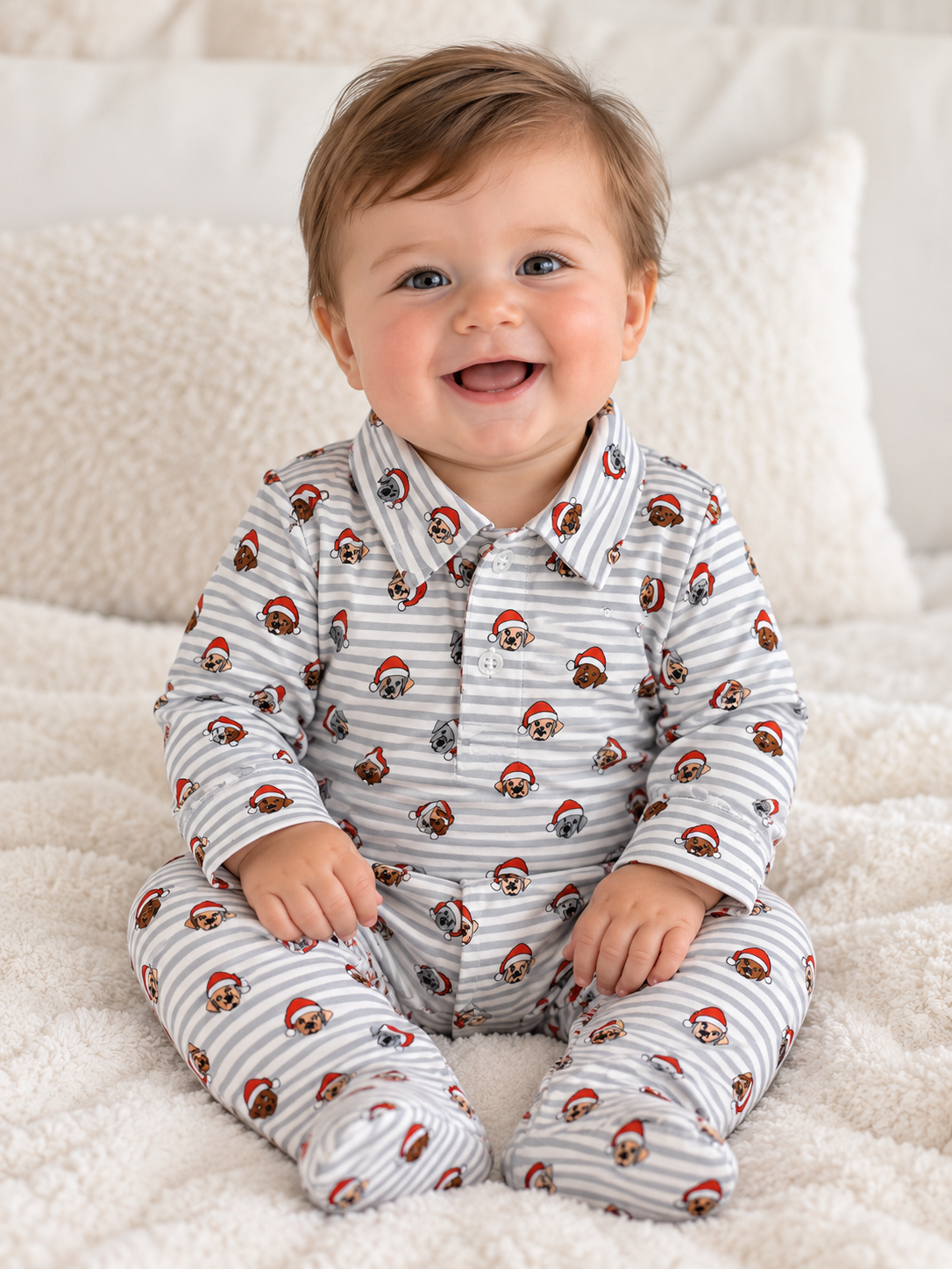 American Fit Christmas Dog Romper