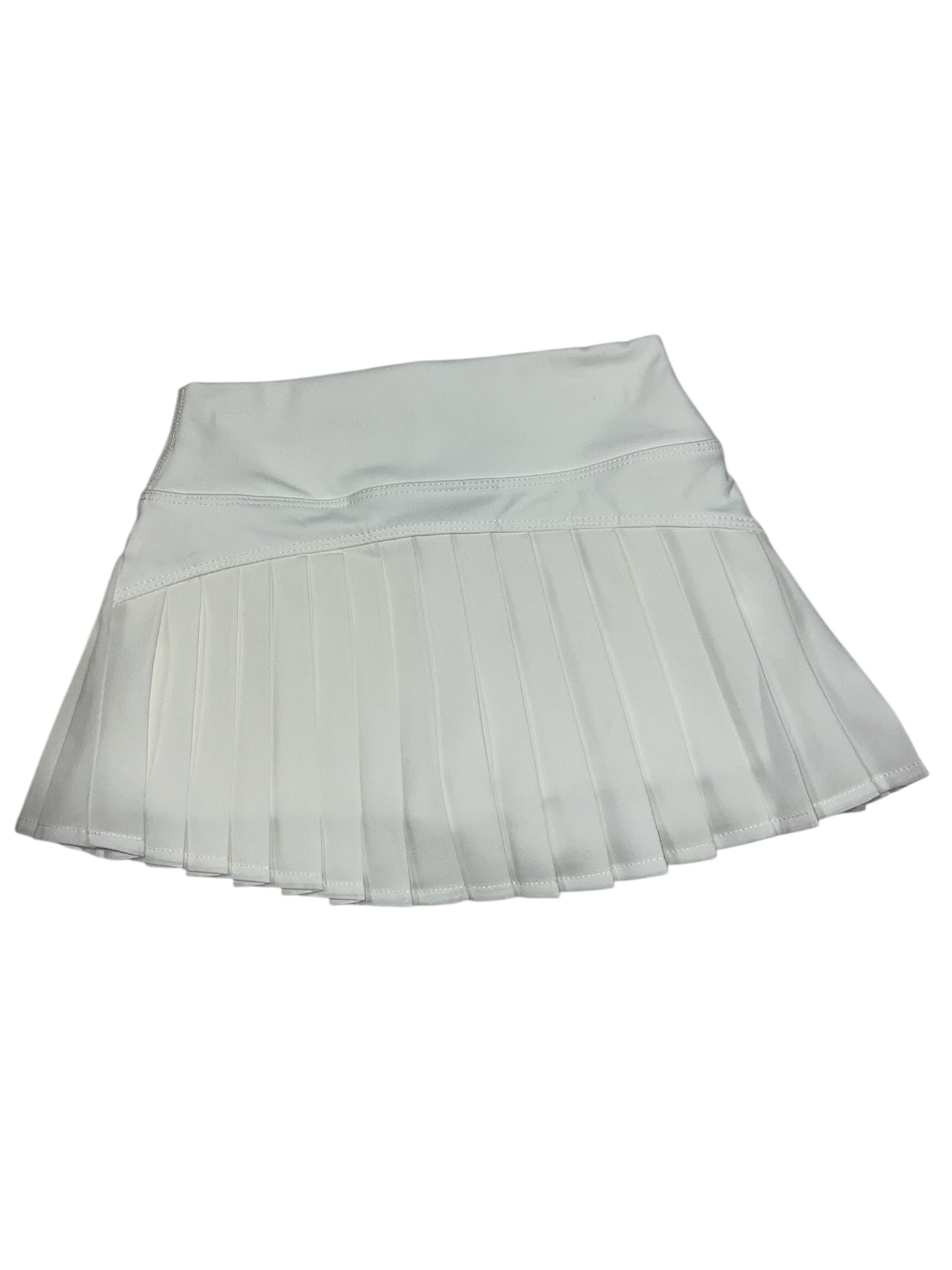 White Athletic Pleat Skirt