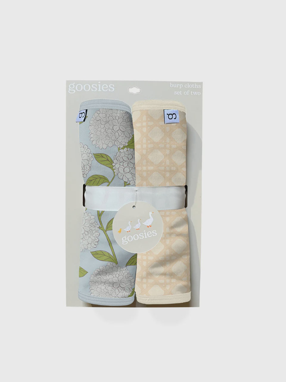 Goosies Burp Cloth Set - Hydrangeas
