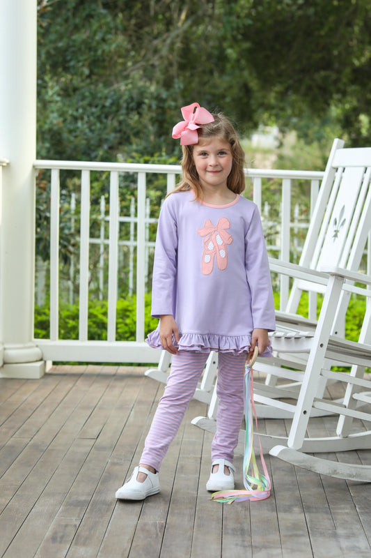 Trotter Street Kids Ballet Slipper Pants Set