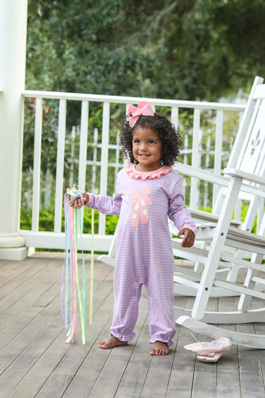 Trotter Street Kids Ballet Slipper Romper