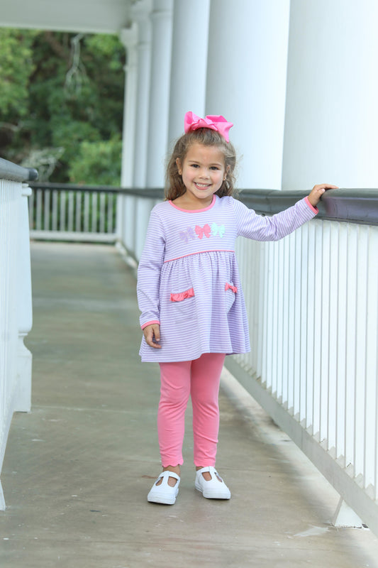 Trotter Street Kids Bows Pants Set