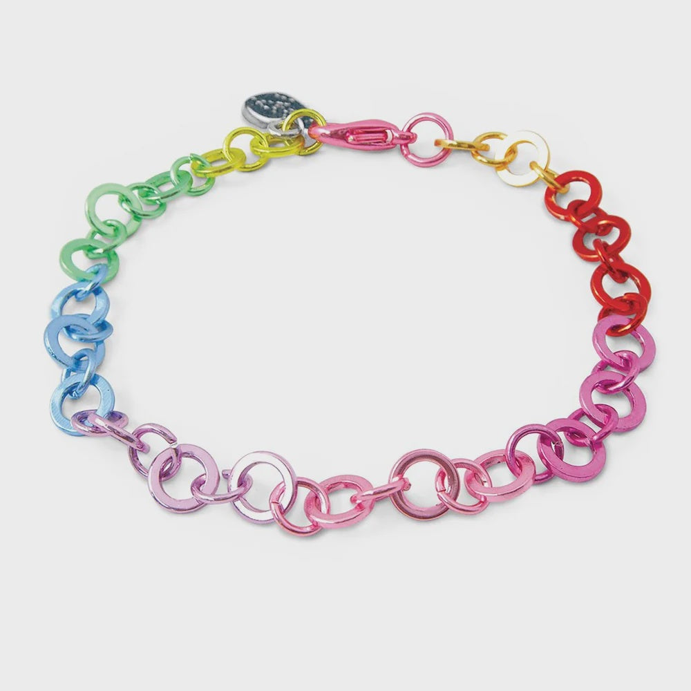 High IntenCity Charm It". Rainbow Chain Bracelet