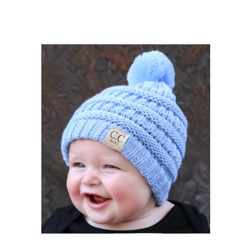 CC Baby Single Pom Pom Beanie