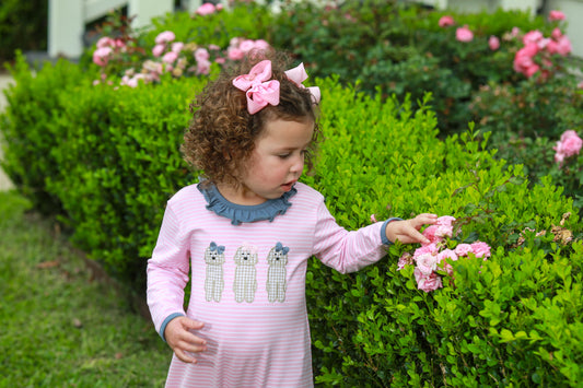 Trotter Street Kids Dog Ruffle Romper