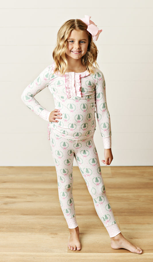 Swoon Baby Butterknit 2 Pc PJ - Christmas Trees