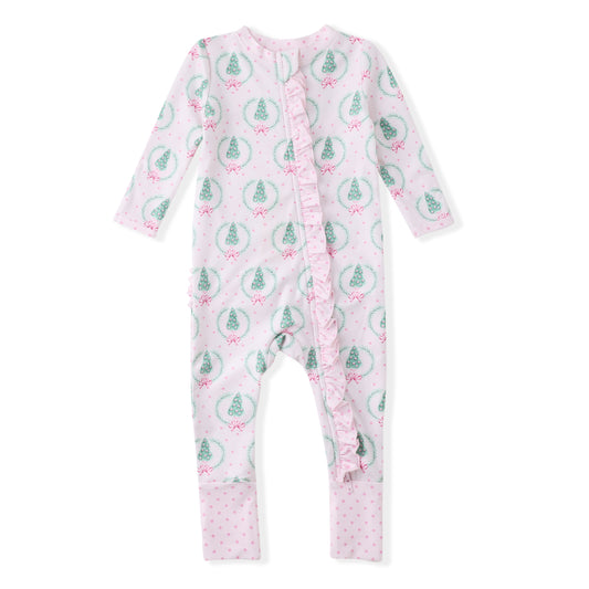 Swoon Baby Butterknit Layette - Christmas Trees
