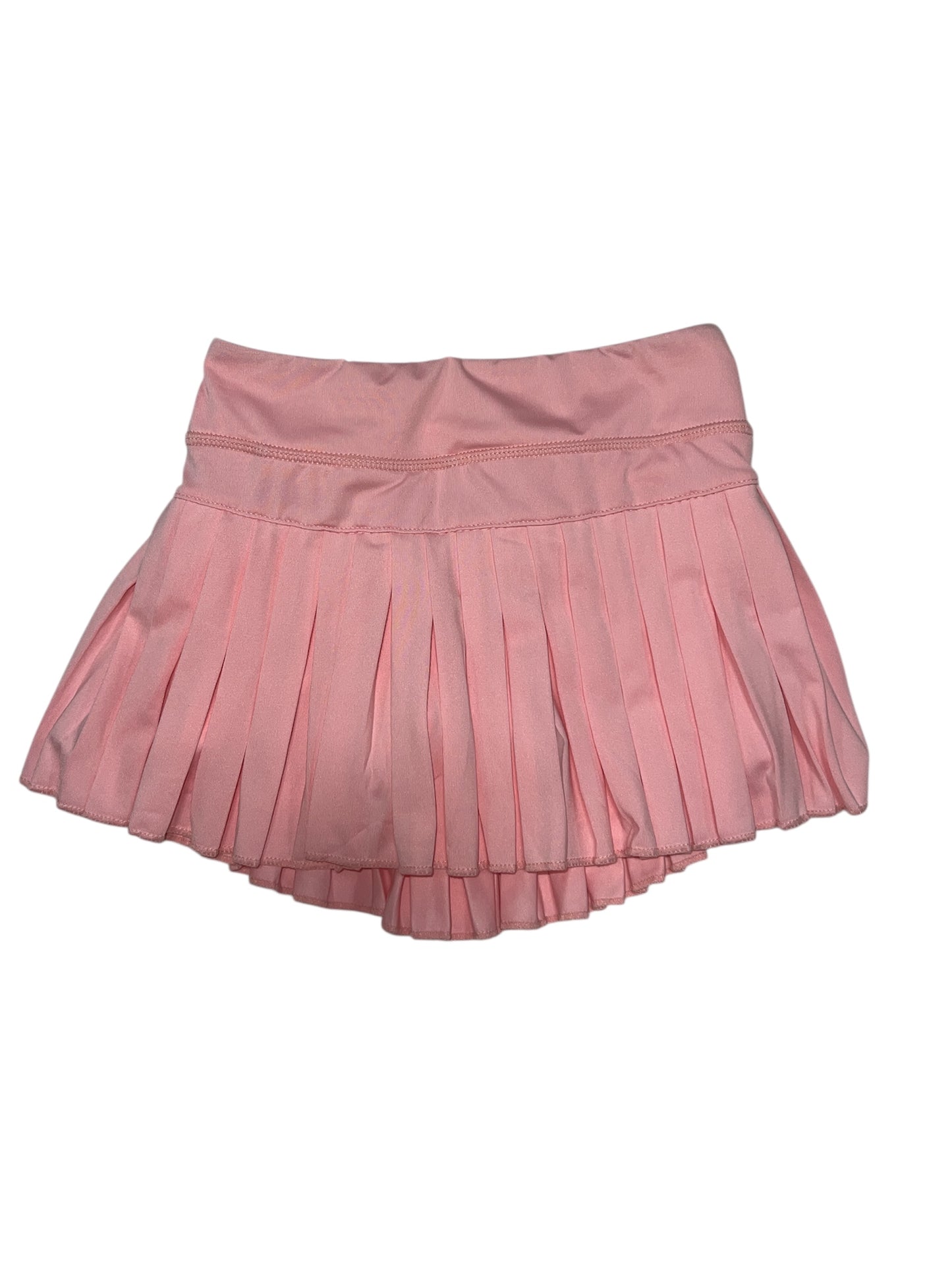 Pink Mini Pleated Skort