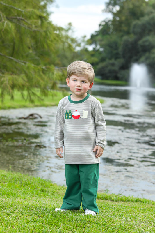 Trotter Street Kids Fishing Trio Pants Set