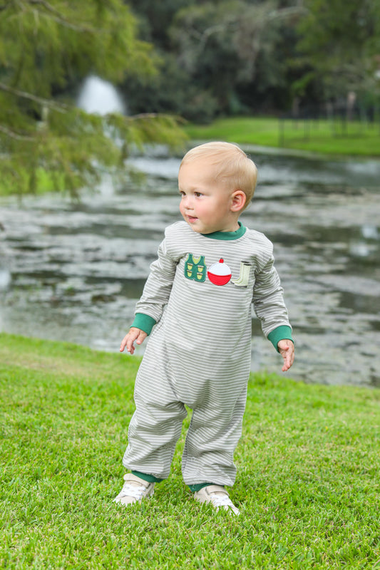 Trotter Street Kids Fishing Trio Romper