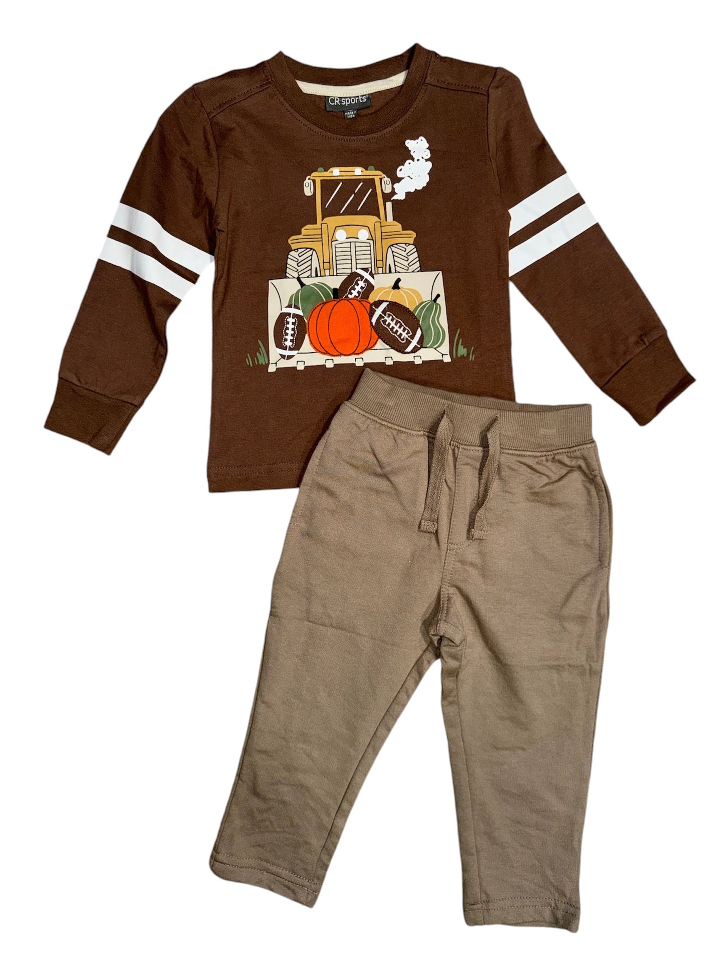 Boys Tractor Applique Top