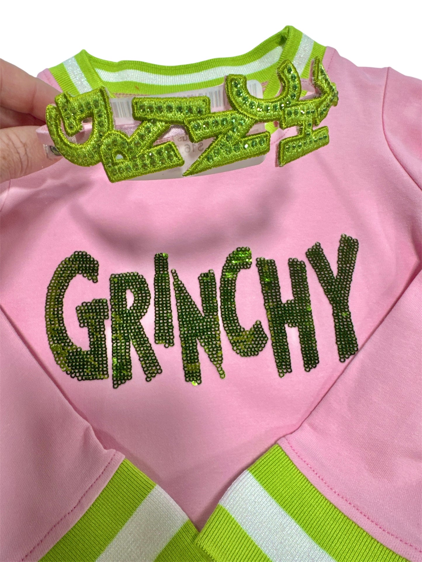 Azarhia Grinchy in Sequin Sweatshirt