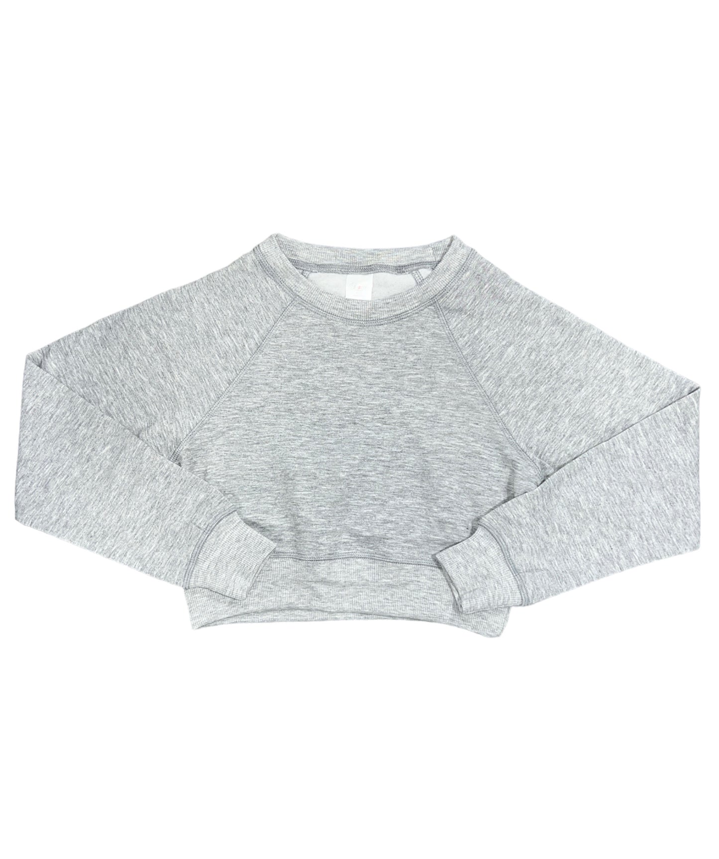 Heather Grey Cropped Sweatshirt