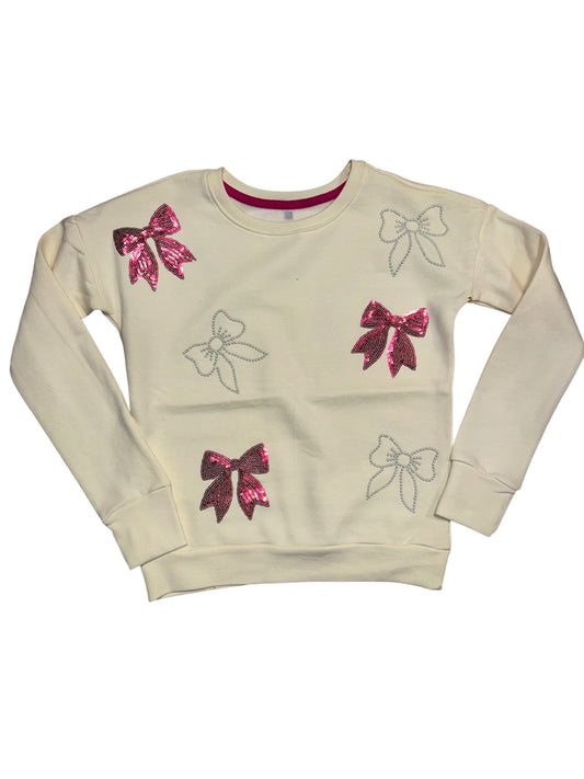 Sweet Soul Sequin Bows Sweatshirt