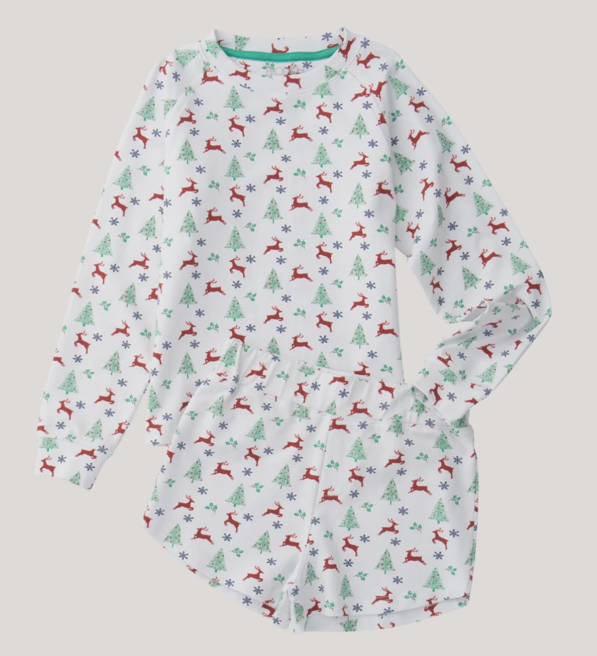 Prodoh Girls Life Lounge Set - Christmas Tree Print
