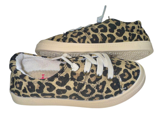 Lil Lollie Leopard Canvas Shoe
