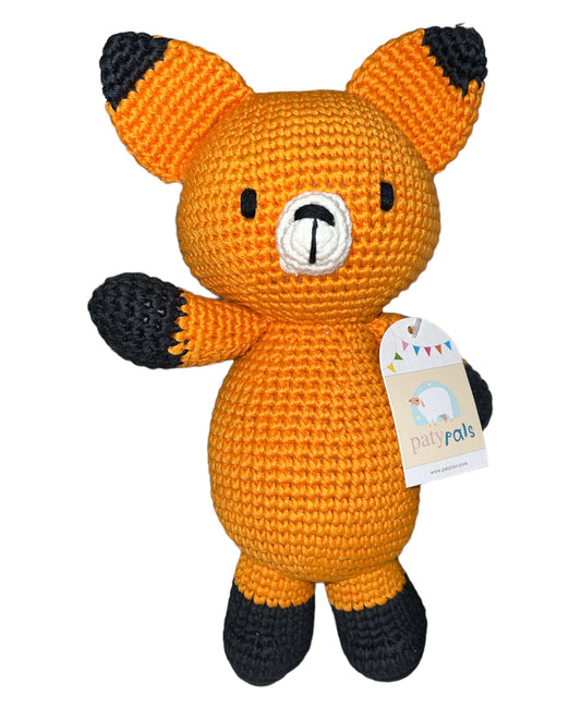 11" Paty Pal Medium Crocheted Fox