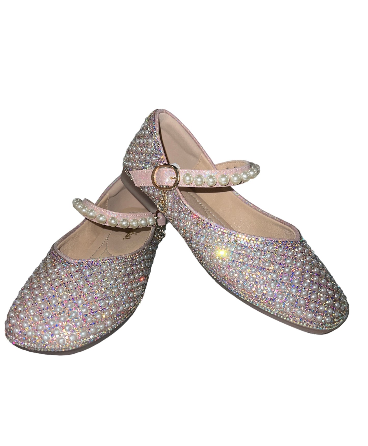 Pink Pearl Jewel Flats