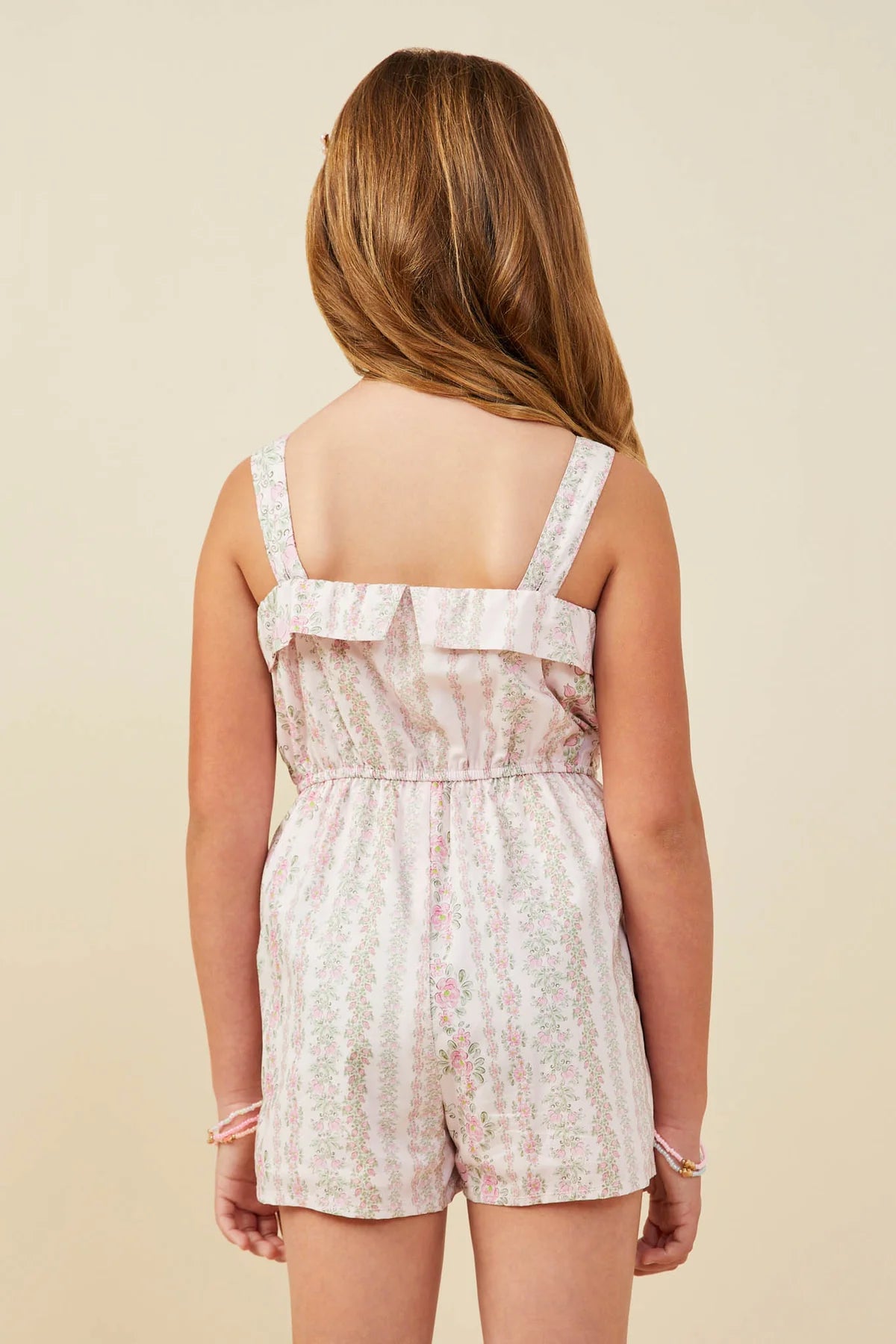 Hayden Girl Floral Pattern Sleeveless Romper