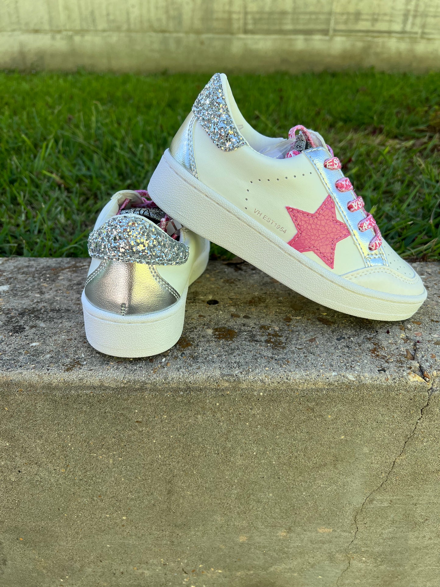 VH Alaia Silver Glitter Low Top