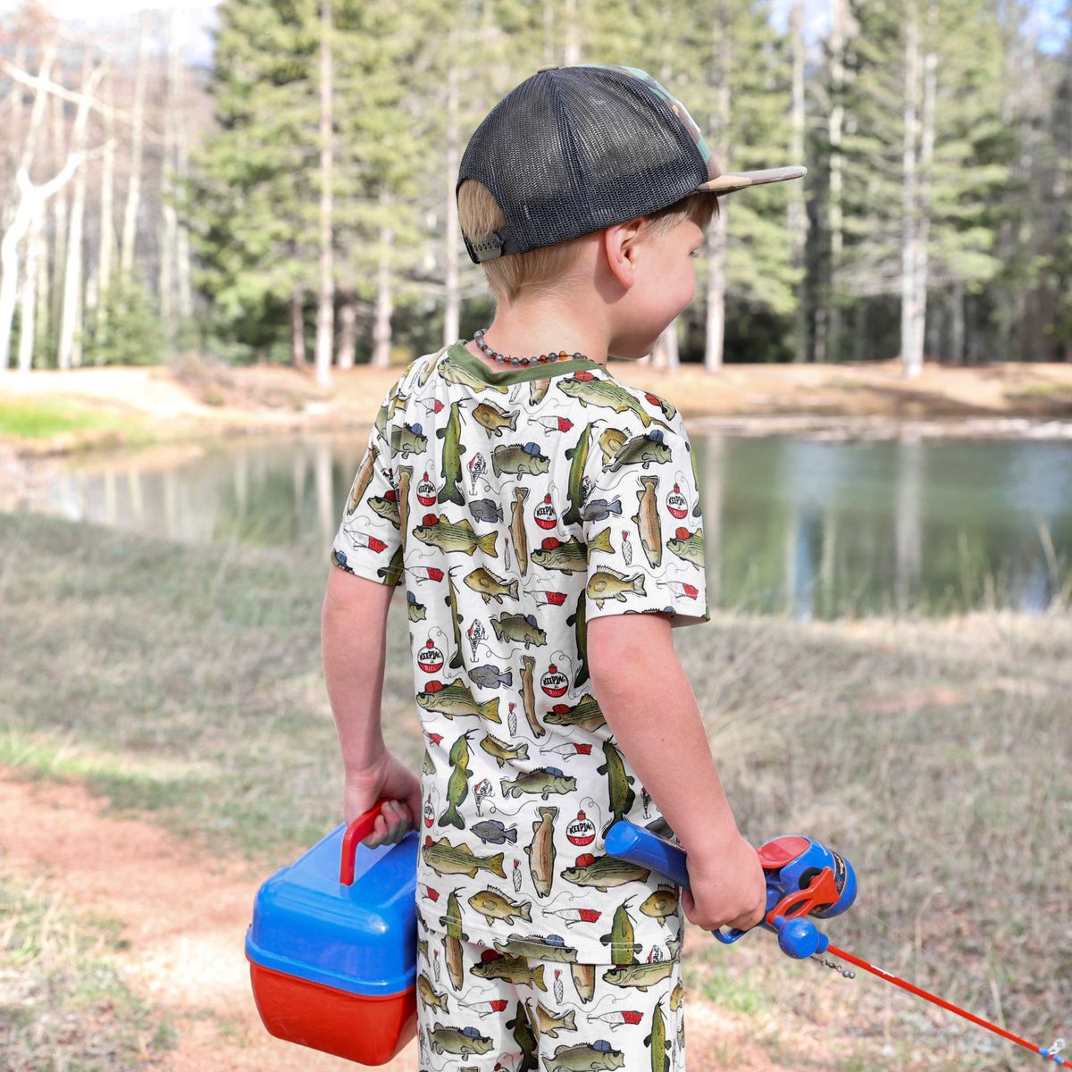 Fletch Wish I Was Fishin 2 Piece Shorts Set