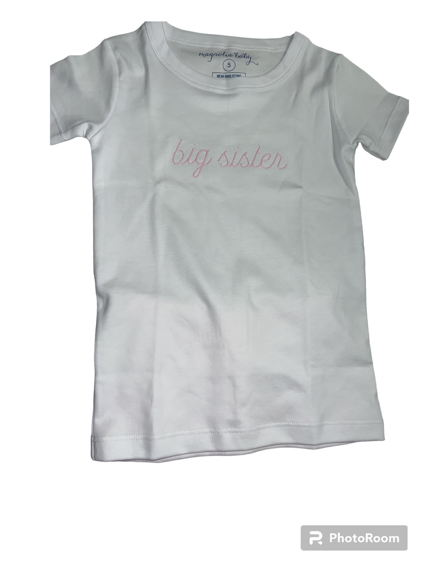 Big Sister Emb Tee Set
