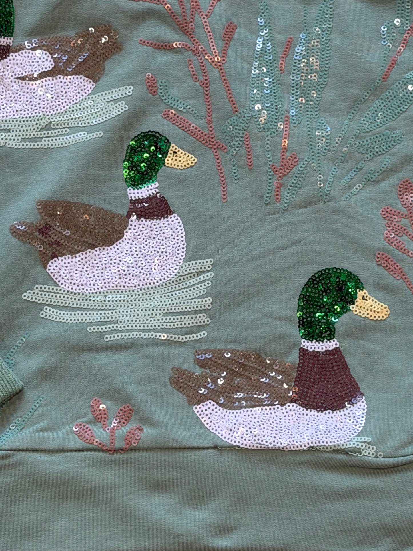 Belle Cher Sequin Marsh Mallard Sweatsuit