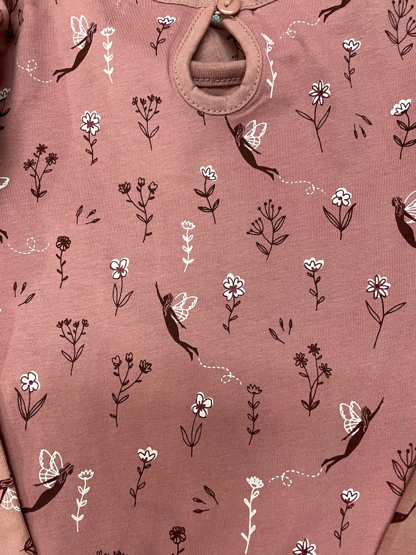 Lilly + Sid Rose L/S Flowers and Fairies Shirt